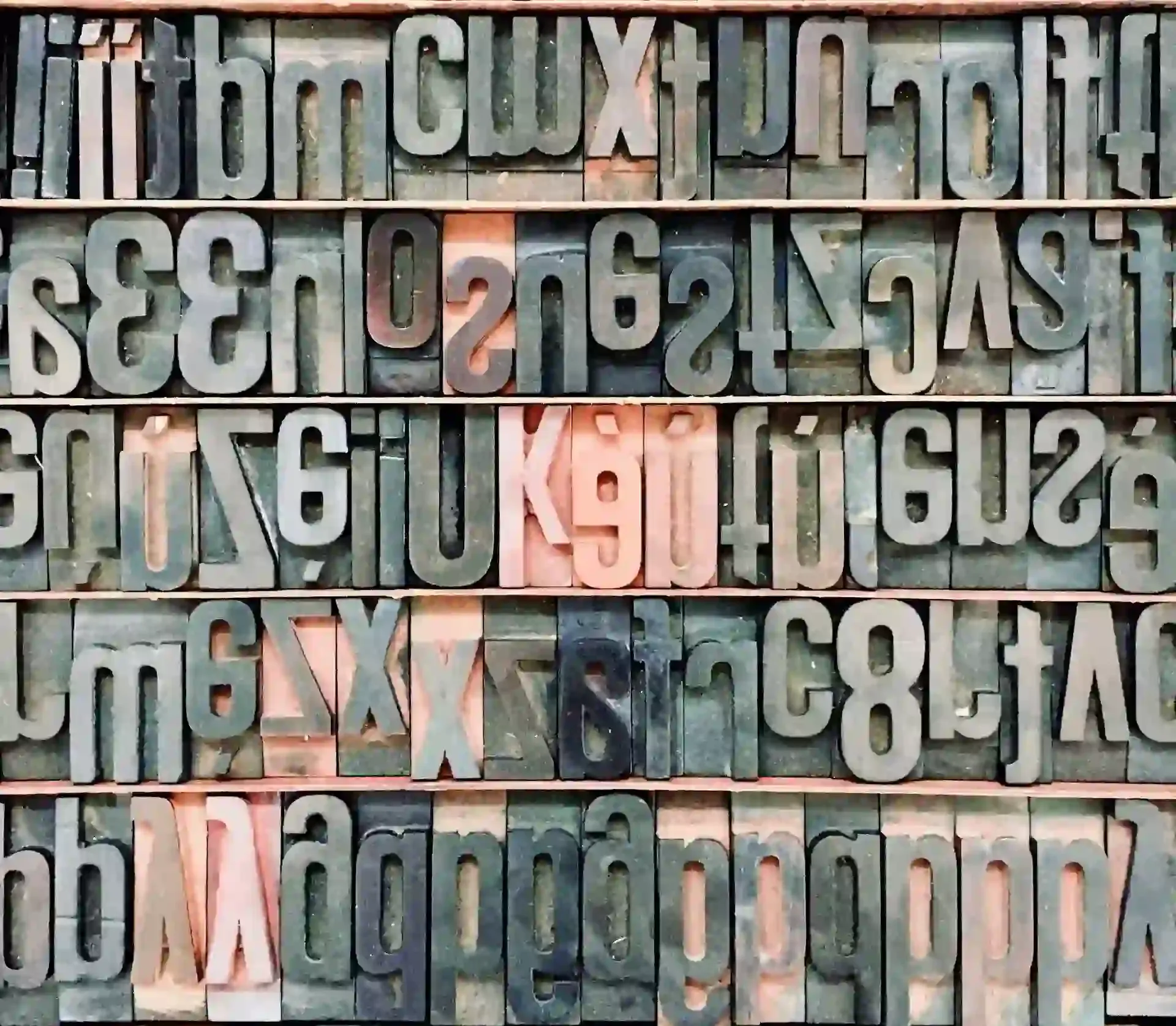letters piled up next to one another